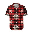 jjayotai Mens Ugly Christmas Novelty Shirt, Xmas Snowflake Button Down