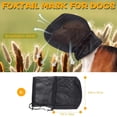thumbnail image 6 of Dog Mask Mesh Design Buddy Guard Soft Washable Adjustable Drawstring Dog Fly Mask Outdoor Walking Protection for Eyes Nose Ears Large Dogs Masks for Dogs(S,Black), 6 of 7