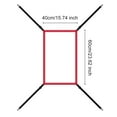 thumbnail image 2 of BLEEUS Baseball Practice Net Adjustable Strike Zone Target For Hitting Batting(1 Grid) Sporting Supplies (1 Grid), 2 of 10