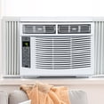 thumbnail image 3 of 6000 BTU Window Air Conditioner - WiFi Enabled, Smart AC Unit with Remote & App Control, Timer Function, Easy Install Kit for Rooms Up to 350 Sq Ft, 115V/60Hz, White, 3 of 7