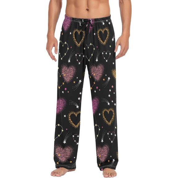 GZHJMY Valentine's Day Pajama Pants for Men, Lounge Pants Lightweight Men Pajama Bottoms with Drawstring Pockets, Christmas New Year Birthday Gifts, Small