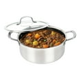 thumbnail image 4 of Brentwood 3-Ply Hybrid Non-Stick Stainless Steel Dutch Oven with Tempered Glass Lid (5 Qt.), B-DUH24L, 4 of 5