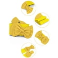 thumbnail image 2 of Cinturón elástico con botón a presión y adorno de lazo para mujer Inspire Chic, amarillo, talla única, 2 of 4