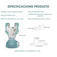 thumbnail image 2 of Mochila Porta, Canguro para Bebé Ergonomico para Niños de 0 a 36 Meses, Porta Bebé Portátil Algodón Puro Ligero y Transpirable con Asiento de Cadera, Portabebés con Taburete de Cintura, Verde, 2 of 5