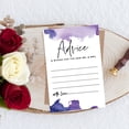thumbnail image 4 of Koyal Wholesale Ombre Purple Watercolor Wedding Advice & Well Wishes Guest Book Cards for Bride and Groom, 56 Pack, 4 of 5