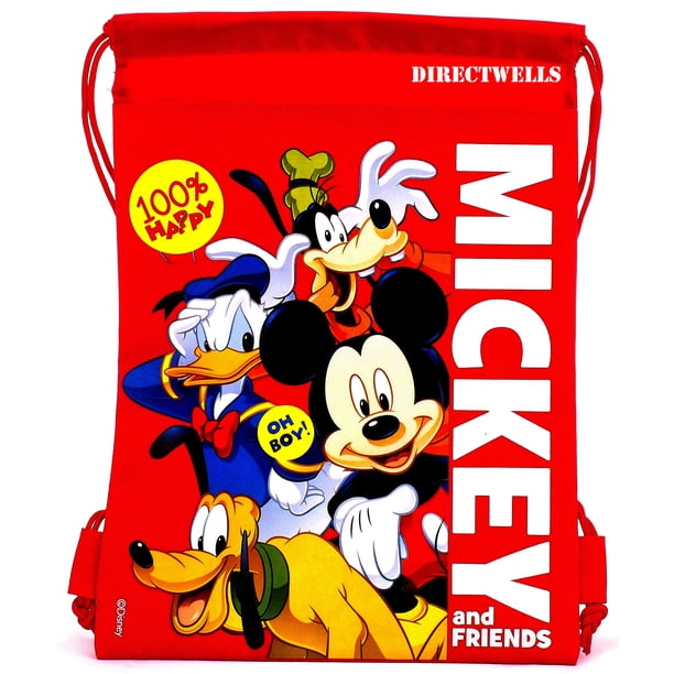 Mickey Mouse and Friends Character Licensed Red Drawstring  display picture 2