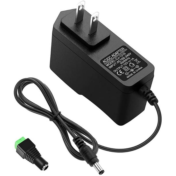 AC 100-240V 50-60Hz to DC 12V 1A 2A Power Supply Adapter Travel Wall  Portable Charger (5.5mm*2.5mm, 12V 1A 12W)