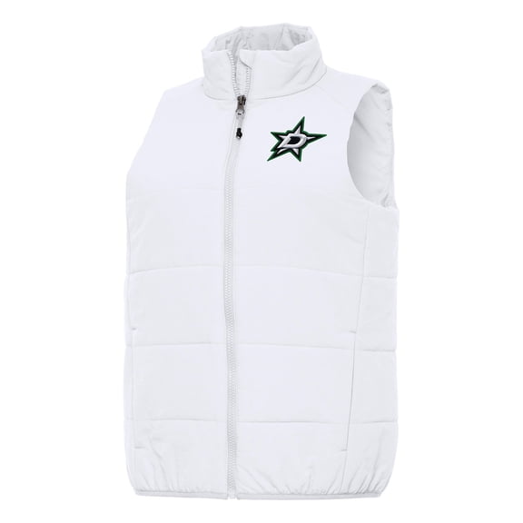 Women's Antigua White Dallas Stars Experience Full-Zip Vest