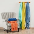 thumbnail image 3 of Home Soft Things Crystal Chenille Throw - Lapis Blue - 50" x 60", 3 of 8