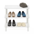 thumbnail image 4 of Furinno Turn-N-Tube White Shoe Rack, 3-Tier Shoe Organizer, Shoe Rack Storage with Freestanding Organizer, 11.7 x 23.6 x 21.9, for Closet Entryway, Office, Garage, Plain White/White, 4 of 6
