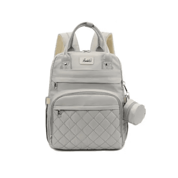 Pañalera Mochila de Bebé 7 pzs Lab.G Gris
