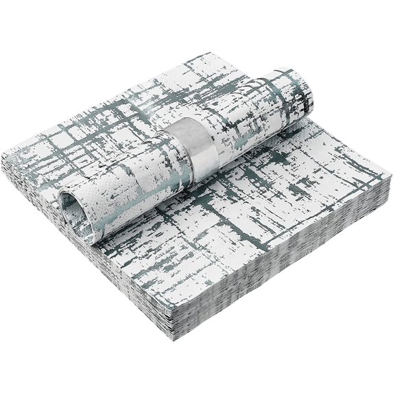Elegant Disposable Dinnerware - Arctic Collection, Cocktail Napkins, Silver