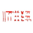thumbnail image 6 of 3D Printed Finished Posable Titan Robot Mobile Doll Set with 9 Legendary Swords and Rotating Joints for Collectors Desktop Stand Red, 6 of 6