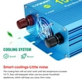 thumbnail image 4 of EFFORTWAY 1500W Power Inverter DC 24V to AC 110V Pure Sine Wave Car Inverter 3AC Outlets LCD Display for Vehicles, Outdoor Travel, 4 of 10