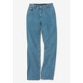 thumbnail image 6 of Woman Within Plus Size Petite Perfect All-Cotton Back-Elastic Denim Jeans, 6 of 6