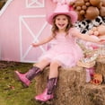 thumbnail image 3 of DREAM PAIRS Girls' Glitter Cowgirl Boots, Mid Calf Western Cowboy Boots for Toddler, Little & Big Kids, 3 of 6