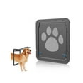 Yguping Pet Screen Door Automatic Lockable Black Door Closed