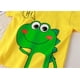 thumbnail image 5 of Gibobby Playeras Deportivas Niños niños pequeños bebés niños niñas lindos animales de dibujos animados blusa de manga corta Top camiseta trajes ropa(Amarillo, 12-18 Meses), 5 of 5
