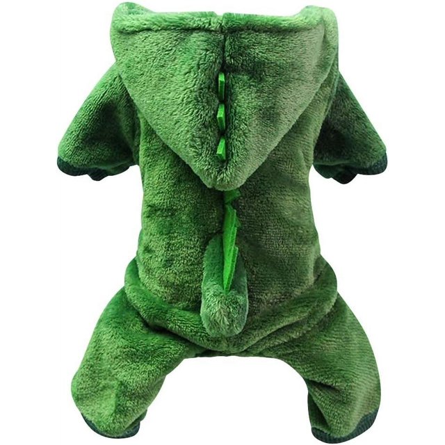 Ropa para perros, ropa para cachorros y mascotas, sudadera, camisa cálida, ropa de dinosaurio, abrigo cálido de lana de Coral para perros de invierno