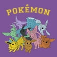 thumbnail image 2 of Girl's Pokemon Colorful Eveelutions Animals Graphic Tee Purple Berry X Small, 2 of 4