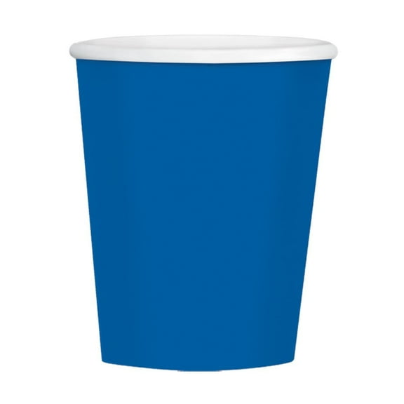 Vibrant Bright Royal Blue Paper Cups (Pack of 50) - 12 oz. - Perfect for Parties, Gatherings, Picnics & Home Use