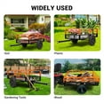thumbnail image 6 of Heavy-Duty Steel Dump Cart - 15 Cubic Feet Garden Utility Trailer with Removable Sides, Hand-Pull or Foot Pedal Dumping for ATVs, UTVs, Lawn Mowers, and Tractors, 6 of 8