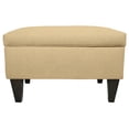 thumbnail image 4 of MJL Furniture  Brooklyn DAWSON-7 Upholstered Square-legged Box Storage Ottoman Saddle Brown, 4 of 5