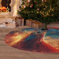thumbnail image 6 of Rateoe Celestial Stag Cosmic Glow Print Christmas Tree Skirt 30" for Xmas Holiday New Year Party Circle Tree Mat Ornaments Decoration, 6 of 7