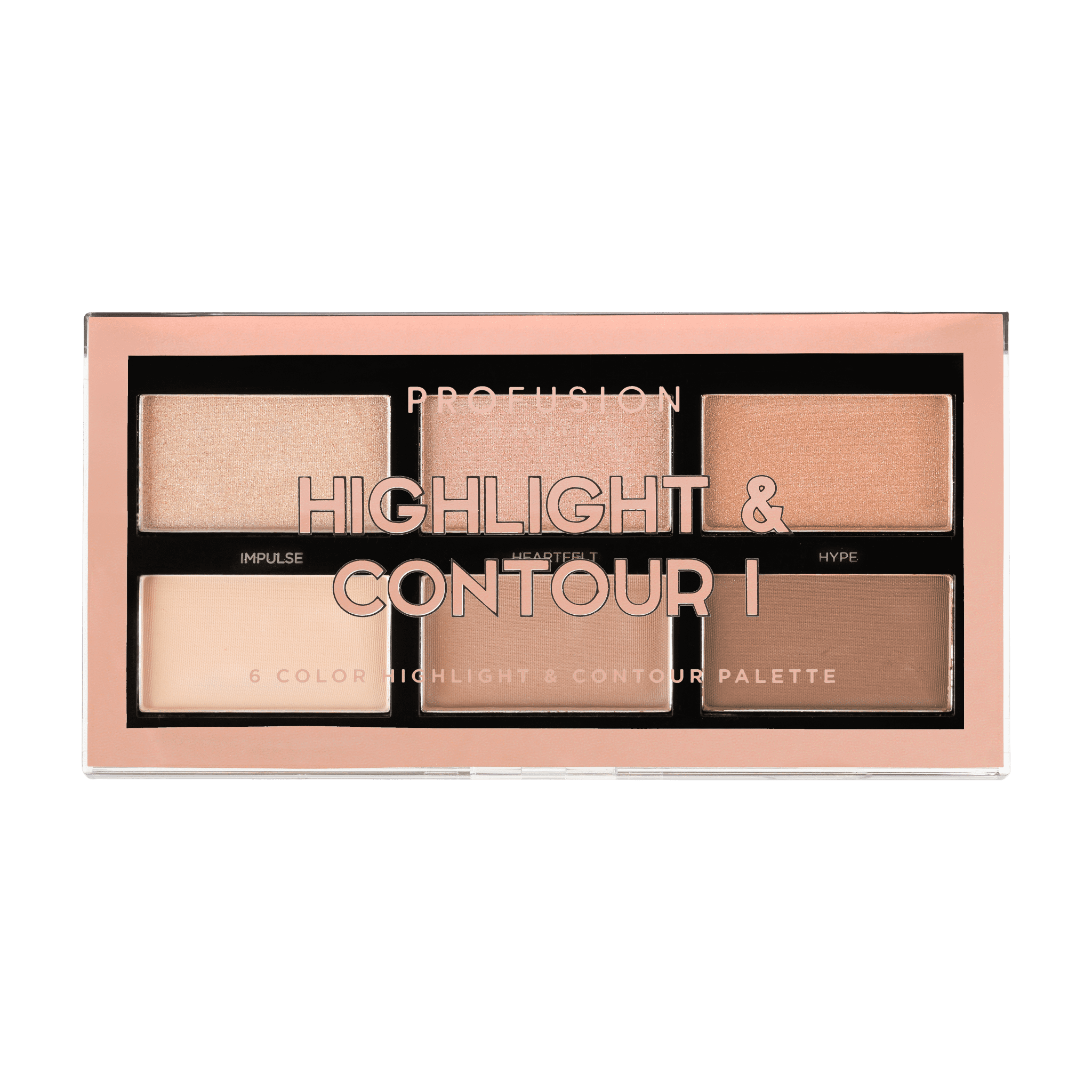 Profusion Cosmetics Highlight & Contour 6 Color Palette