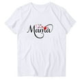 thumbnail image 2 of Mareep Hauts d'Été P-2TG Femmes Mode Manches Courtes Blouse Ample Drôle Col Rond T-Shirt Hauts pour Femmes Liquidation, Cadeau, 2 of 4