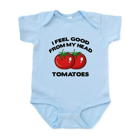 

CafePress - I Feel Good From My Head Tomatoes Infant Bodysuit - Baby Light Bodysuit Size Newborn - 24 Months