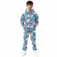 thumbnail image 3 of Mercatoo Boys Girls Christmas Pants Sets Sweatsuit 2 Piece Hoodie and Sweatpants Print Thicken Fall Winter 1racksuit Pants Sets, 3 of 8