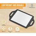 thumbnail image 5 of Mirrorvana X-Large Barber Hand Mirror with Double Comfy Grip Twin Handles - Black (14" x 8.5"), 5 of 9