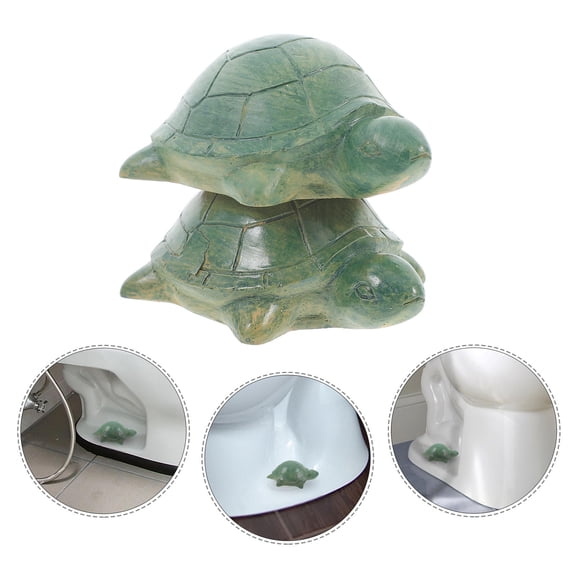 HONMEET Green Resin Toilet Bolt Covers, Easy Installation, 2-Pack for Home Bathroom Use