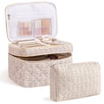 thumbnail image 1 of Bolsa de maquillaje acolchada HBSelect Travel de algodón para mujeres y niñas, 1 of 7
