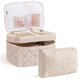 thumbnail image 1 of Bolsa de maquillaje acolchada HBSelect Travel de algodón para mujeres y niñas, 1 of 7