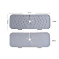 thumbnail image 3 of TPR Faucet Drain Mat Faucet Splash Proof Mat Kitchen Sink Drying Mat Water Blocking Mat, 3 of 3