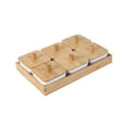 thumbnail image 3 of deevoka Divided Serving Tray Serving Dish with Lid Serve Appetizer Removable Snack Bowl 6 grids, 3 of 9