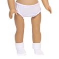 thumbnail image 4 of Sophia's - 18" Doll - 10 Hangers, 1 Pink Hairbrush, 1 pair Print Undies & 1 pair Ankle Sock - Hot Pink, 4 of 4