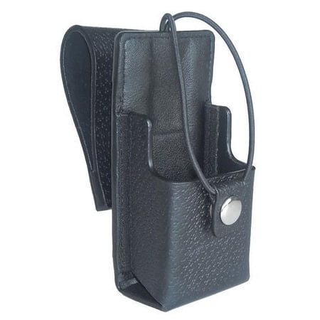 Leather Carry Case Compatible with BZ9009MHX Two Way Radio - (Swivel Belt Loop)