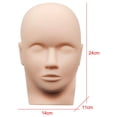 thumbnail image 4 of Cabeza de maniquí Macarena de silicona para entrenamiento de pestañas, 4 of 8