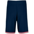 thumbnail image 5 of Holloway Sportswear XL Retro Basketball Shorts Navy/Scarlet/White 224077, 5 of 5