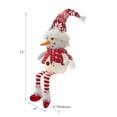 thumbnail image 2 of Christmas Led Red Toque Snowman Shelf Dangler, 2 of 3
