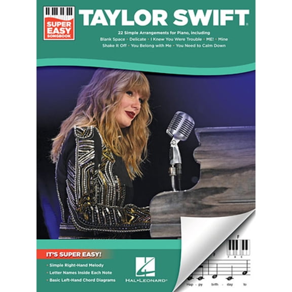 Pre-Owned Taylor Swift - Super Easy Songbook (Paperback) by Taylor Swift