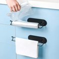 thumbnail image 3 of Soporte para toallas de papel, estante de papel para toallas autoadhesivo para cocina y baño, soporte para toallas de papel en rollo horizontal o vertical, montaje en pared, 2 unidades", 3 of 4