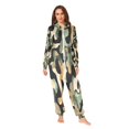 thumbnail image 5 of 1 Piece Adult Onesie Pajamas Cozy & Loose-Fit Sleepsuit Loungewear with Pockets Earthy Tones Camouflage Pattern Small, 5 of 7