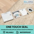 thumbnail image 6 of 4 Mil Clear Reclosable White Block Zip Poly Bags - 9 x 12 W & (1000 Bags), 6 of 7
