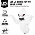 thumbnail image 3 of FT Halloween Inflatable Scary Ghost Outdoor Decoration Inflatable Window Breaker Decoration with Rotating Purple LEDs Blow Up Ghost Halloween Window Decor for Party Garden Yard Deco, 3 of 9