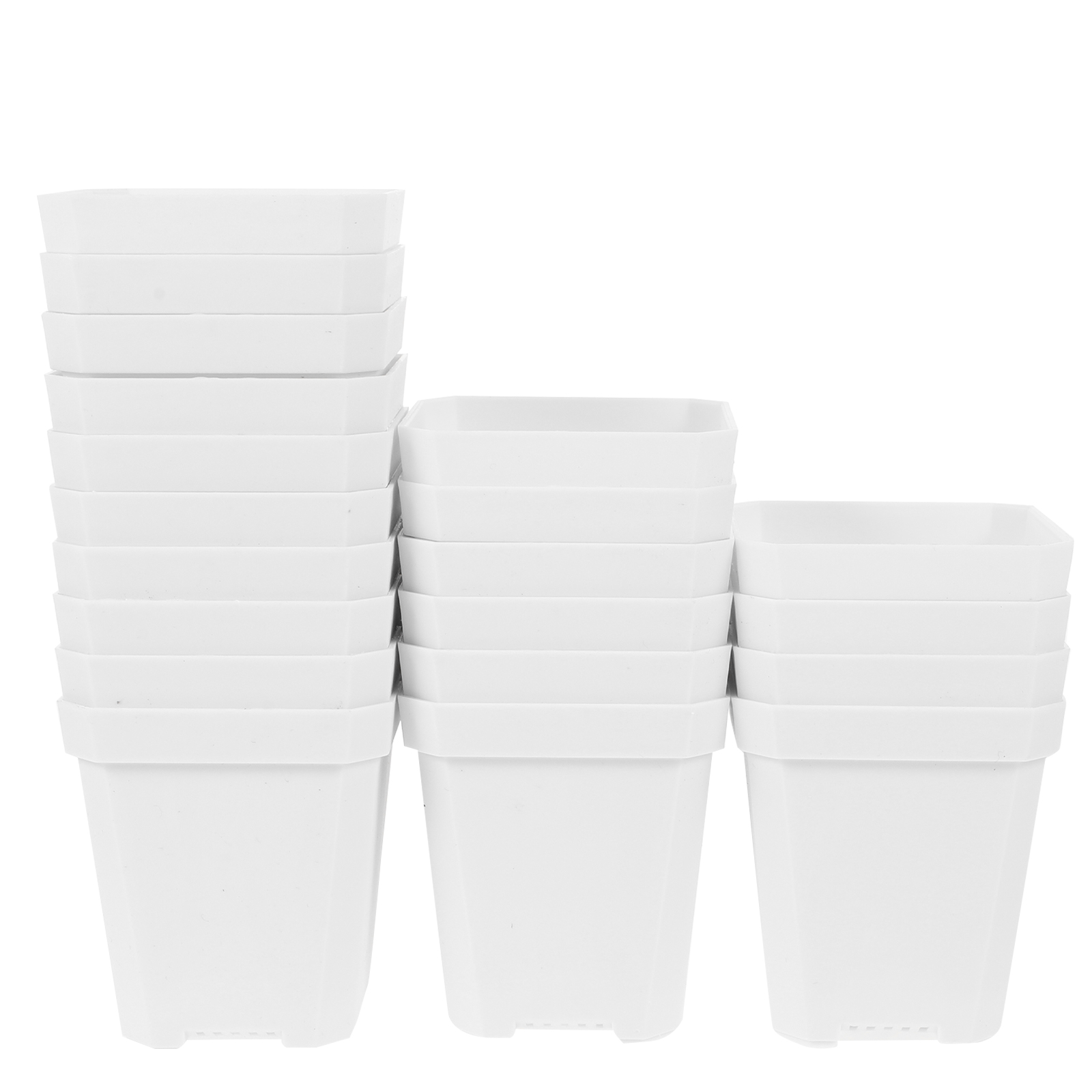 20pcs Succulent Plant Flower Pot Plastic Nursery Pots Flower Plant