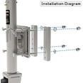 thumbnail image 5 of STORKING Upgraded Spoke Wheel Trailer Jack 1500 lb Capacity, 10″ Vertical Movement, Silver, 5 of 5
